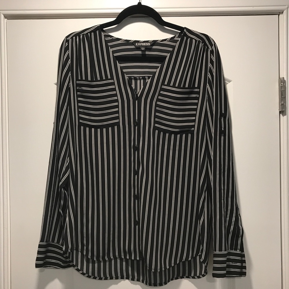 Express Striped Button-Down - image 3